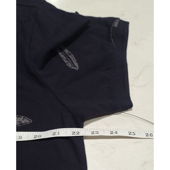 G.H. Bass & Co. All Over Surfboards Golf Polo Navy Blue Shirt 100% Cotton NWOT - Picture 3 of 9